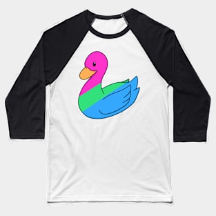 Light Polysexual Duck Baseball T-Shirt